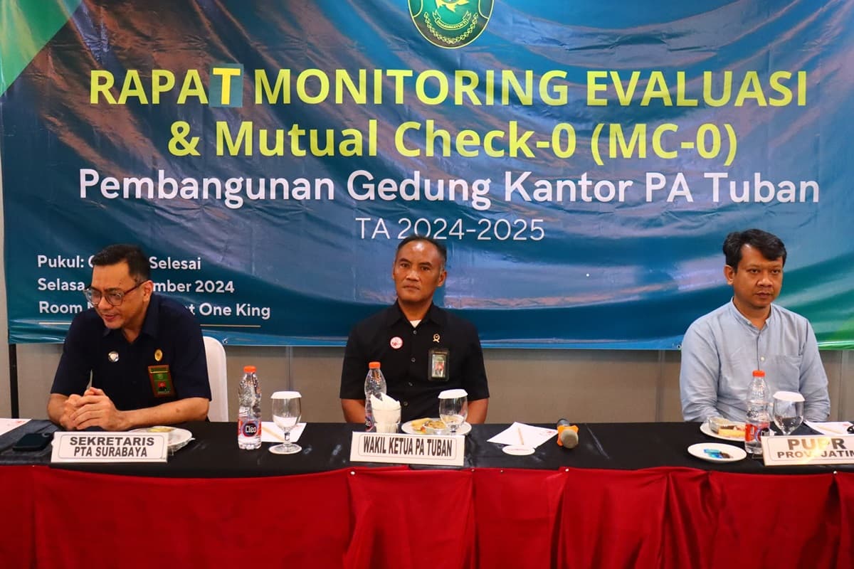 Monev Pembangunan Gedung PA Tuban 2024-2025: Memastikan Progres Sesuai Target