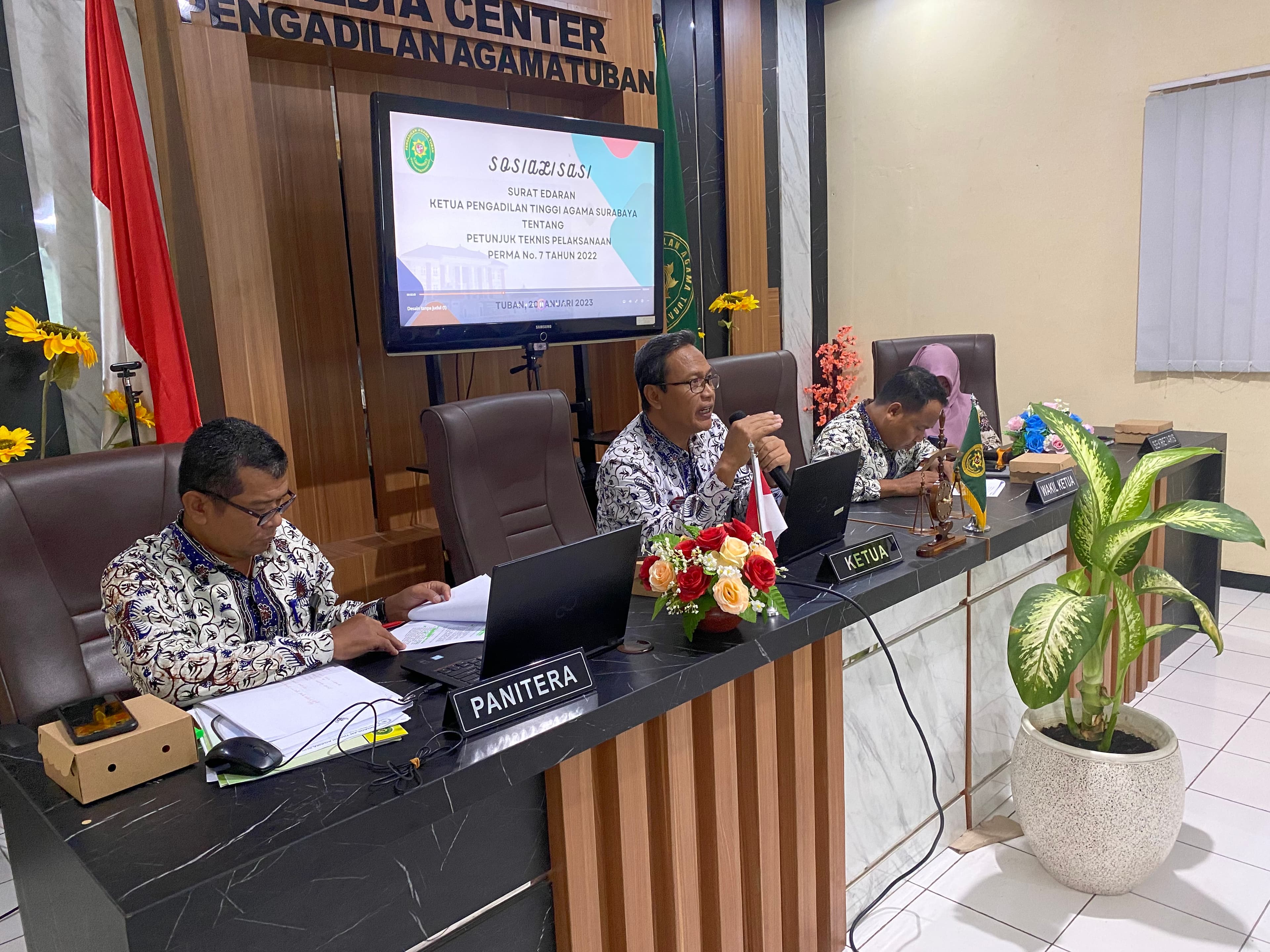 PA Tuban Laksanakan Sosialisai PERMA Nomor 7 Tahun 2022