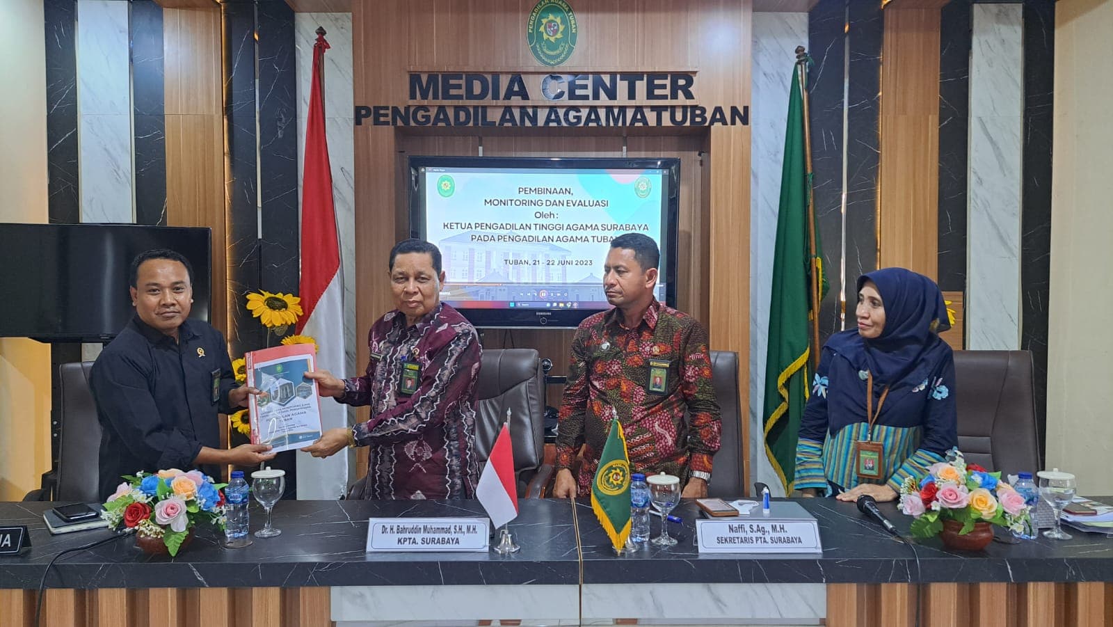 Kunjungan KPTA Surabaya ke PA Tuban Dalam Rangka Monev Pengawasan Reguler
