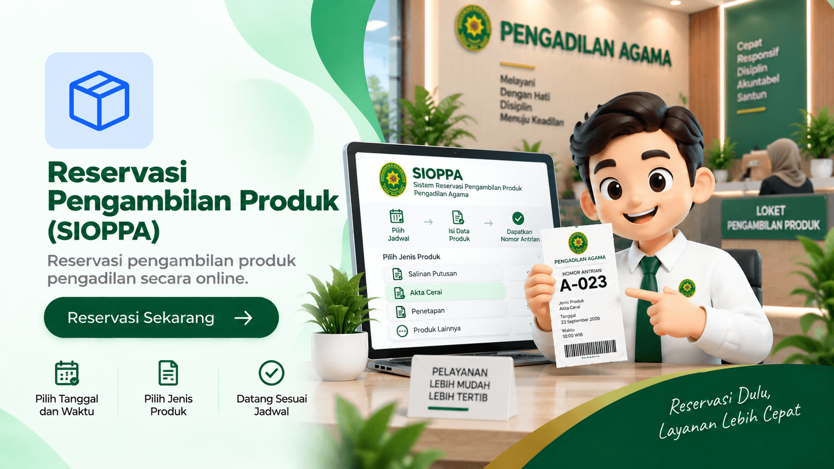 Reservasi Pengambilan Produk (SIOPPA)