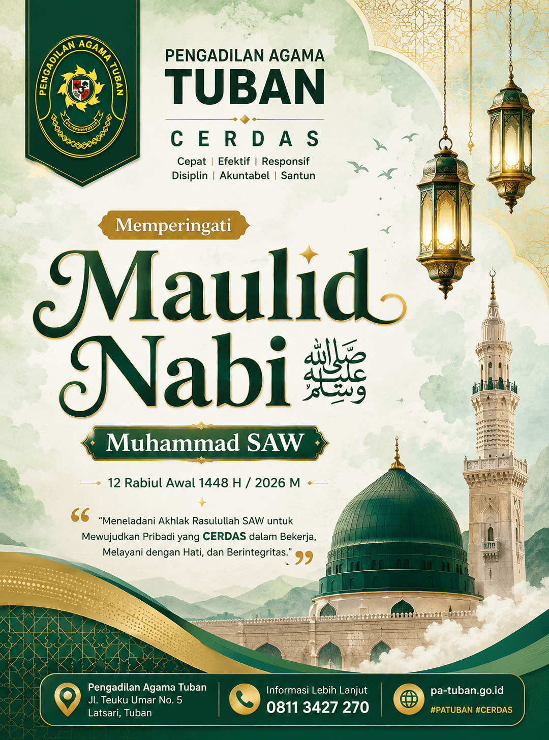 Selamat Maulid Nabi Muhammad SAW 1448 H